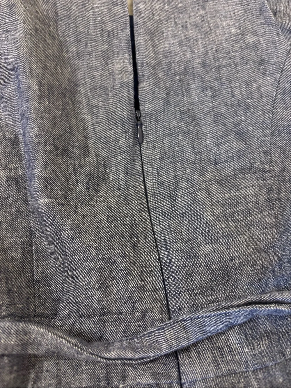 Banana Republic Sleeveless Tie-Waist Chambray Jumpsuit, Size 0P